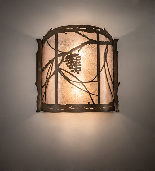 15"W Whispering Pines Wall Sconce