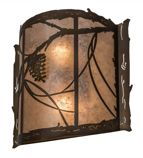 15"W Whispering Pines Wall Sconce