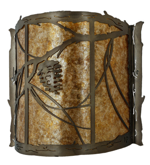 15"W Whispering Pines Wall Sconce