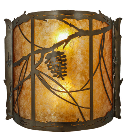 15"W Whispering Pines Wall Sconce