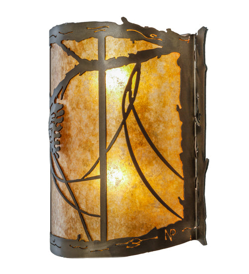 15"W Whispering Pines Wall Sconce