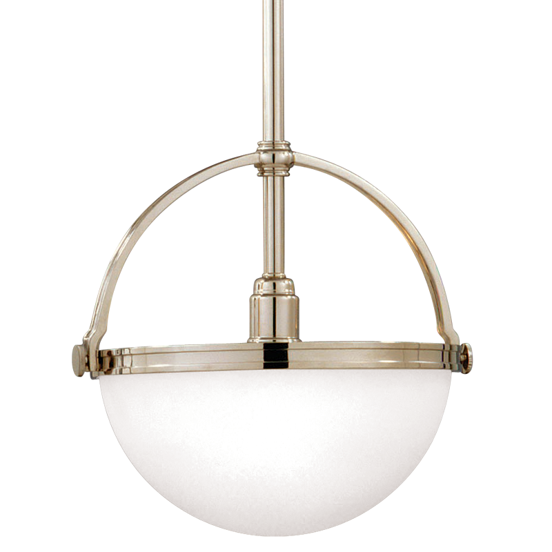 Stratford Pendant 9" - Polished Nickel