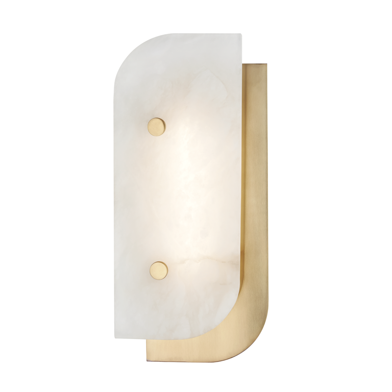 Yin & Yang Wall Sconce 13" - Aged Brass