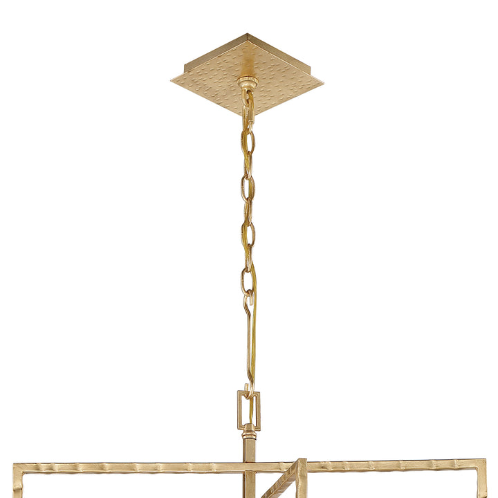 Crystorama Capri 7 Light Antique Gold Chandelier