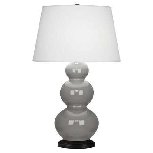 Smokey Taupe Triple Gourd Table Lamp-Style Number 339X