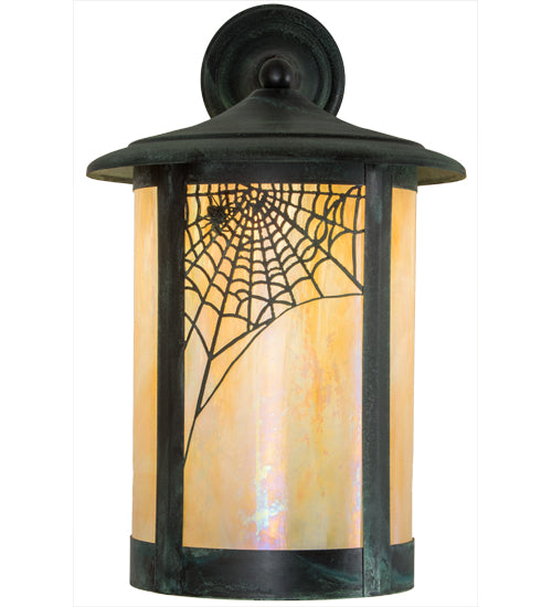 12"W Fulton Spider Web Solid Mount Wall Sconce