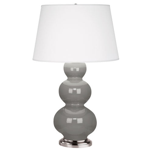 Smokey Taupe Triple Gourd Table Lamp-Style Number 359X