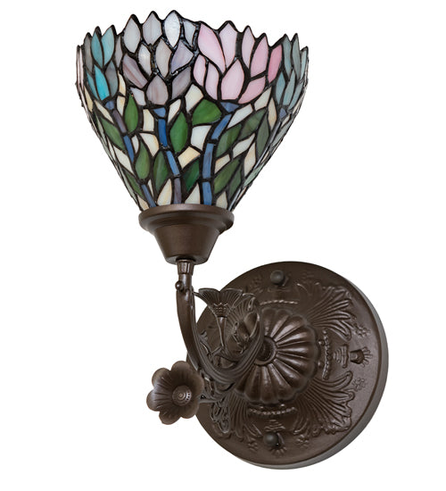 7" Wide Wisteria Wall Sconce