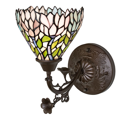 7" Wide Wisteria Wall Sconce