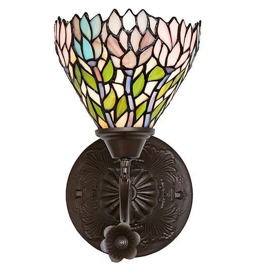 7" Wide Wisteria Wall Sconce