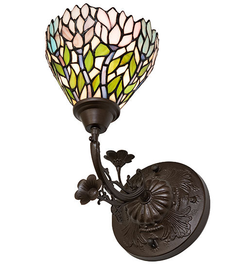 7" Wide Wisteria Wall Sconce