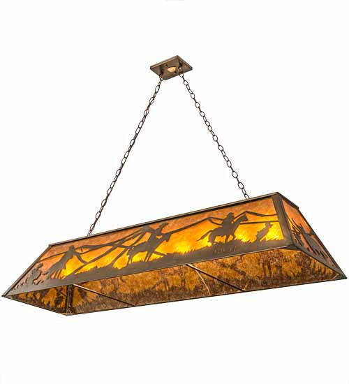 60"L Rustlers Oblong Pendant