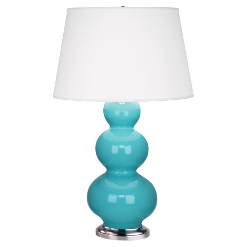 Egg Blue Triple Gourd Table Lamp-Style Number 362X