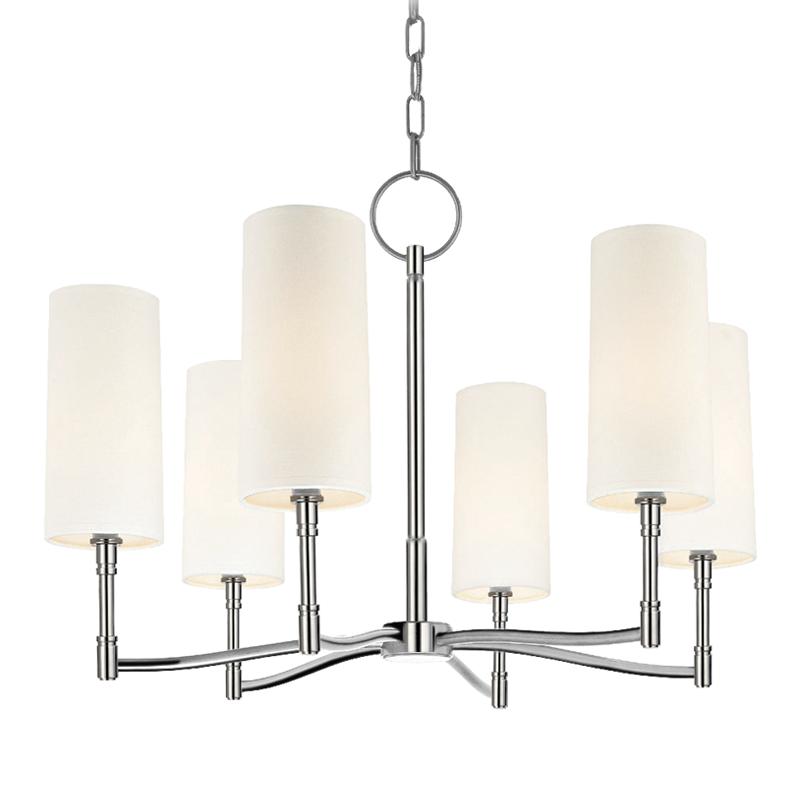 Dillon Chandelier 18" - Polished Nickel