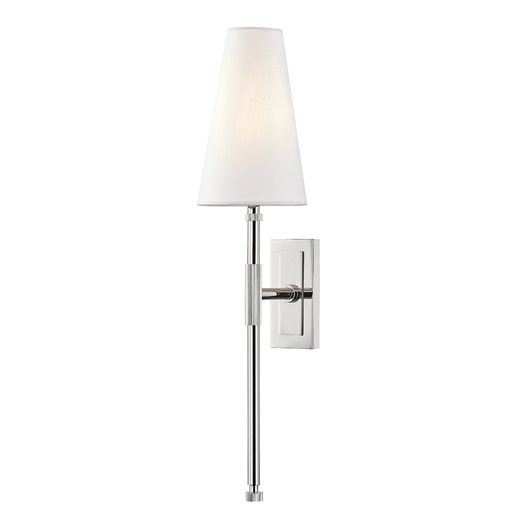 Bowery Wall Sconce 21" - Polished Nickel