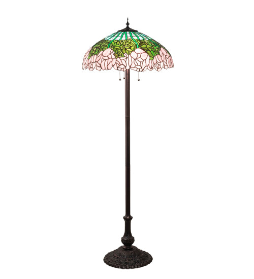 62" High Tiffany Cabbage Rose Floor Lamp