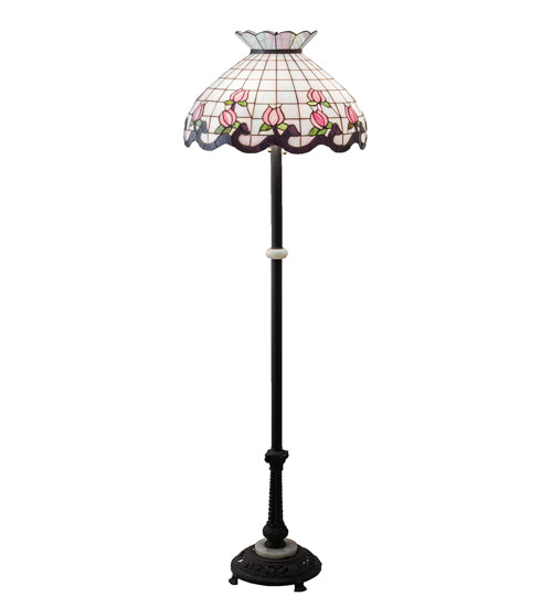 62" High Roseborder Floor Lamp