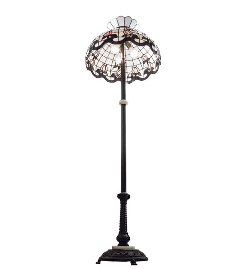 62" High Roseborder Floor Lamp