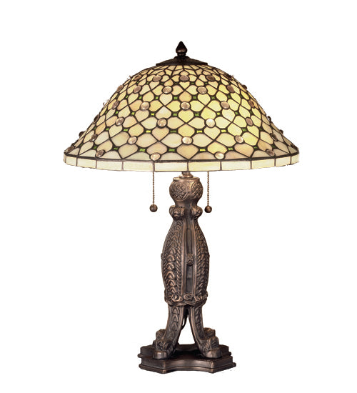 24"H Diamond & Jewel Table Lamp