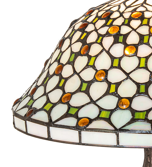 22"H Diamond & Jewel Table Lamp