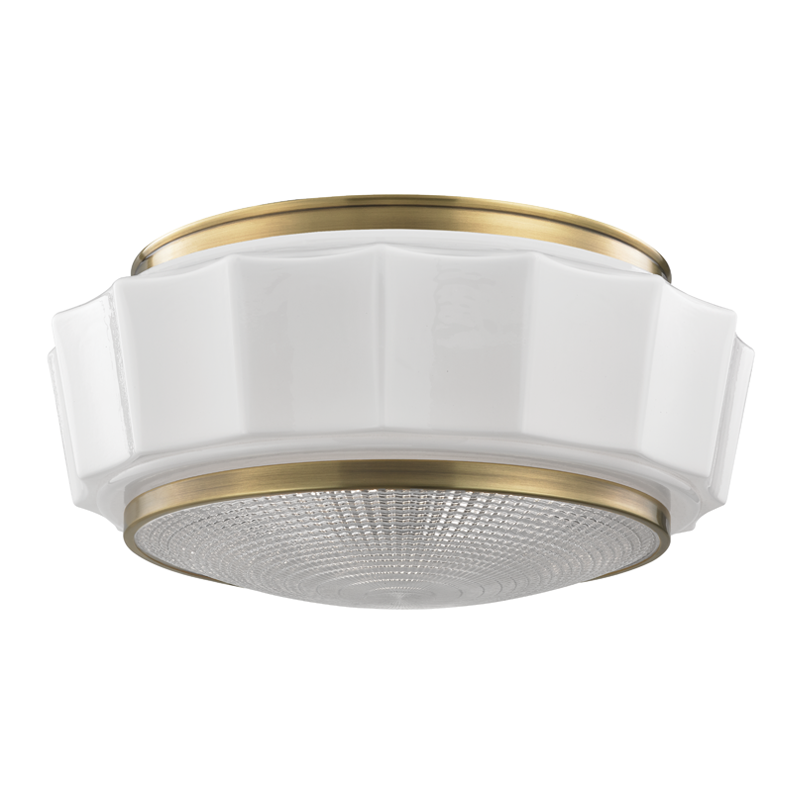 Odessa Flush Mount 7" - Aged Brass