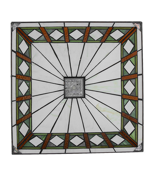 14" Square Diamond Band Mission Shade