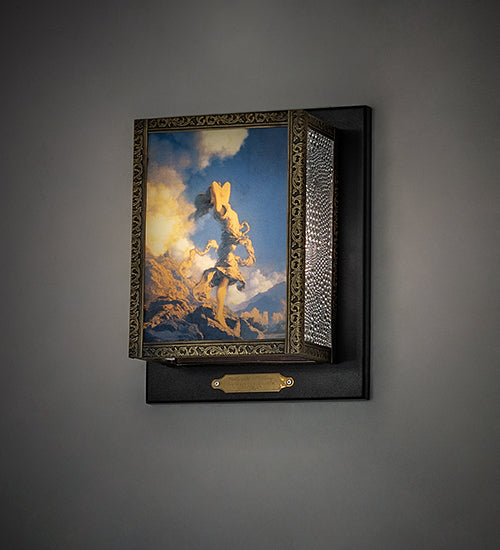 8" Wide Maxfield Parrish Ecstacy Wall Sconce