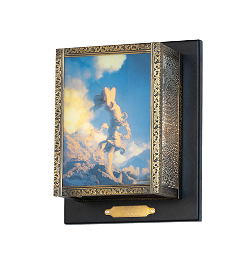 8" Wide Maxfield Parrish Ecstacy Wall Sconce