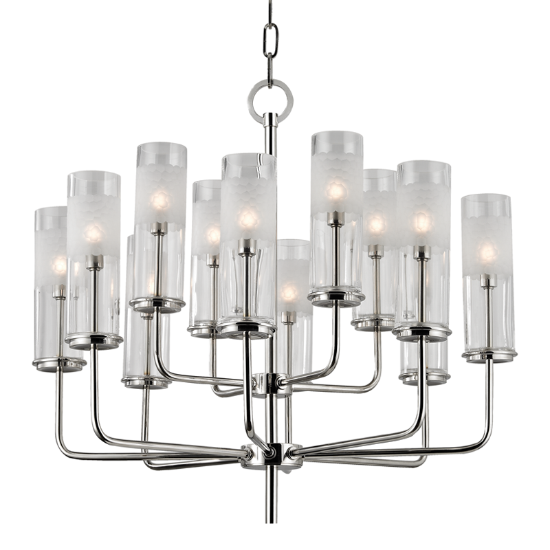 Wentworth Chandelier 24" - Polished Nickel