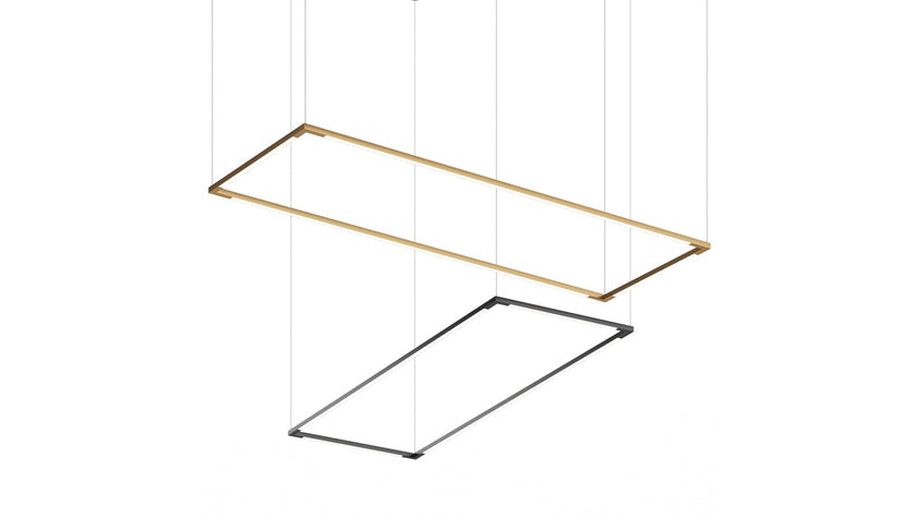 Z-Bar Pendant Medium Rectangle