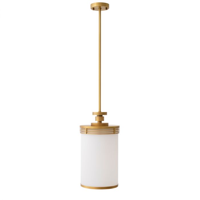 Pendant Fayence Antique Brass Finish