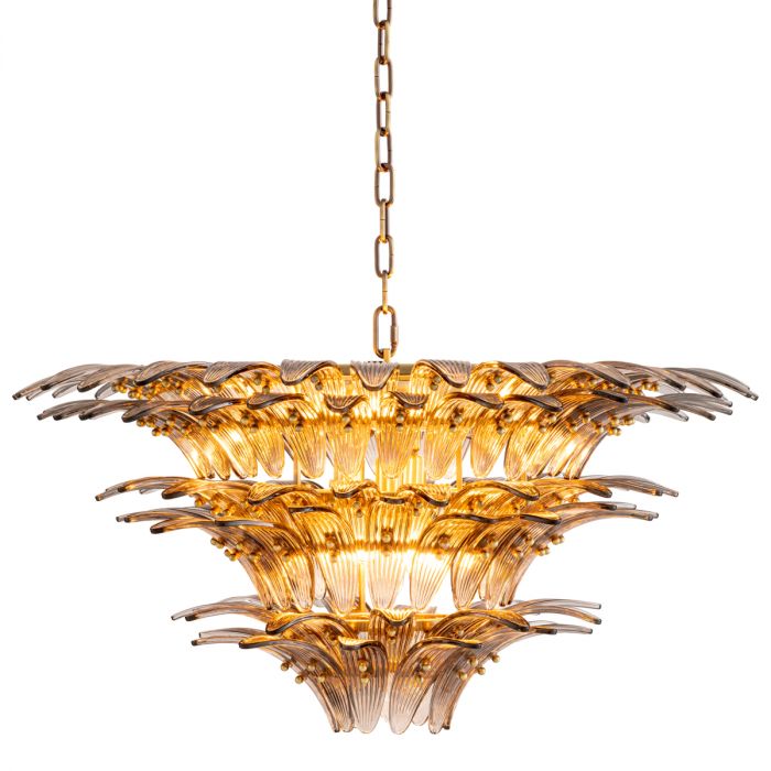 Chandelier Italo Light Brushed Brass Finish