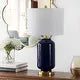 Amaia Glass Table Lamp - Navy