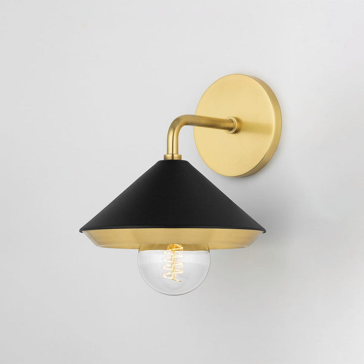 Marnie Wall Sconce - Aged Brass/Dusk Black