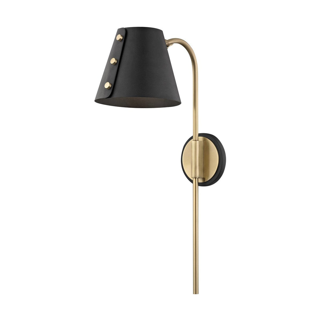 Meta Wall Sconce - Aged Brass/Dusk Black