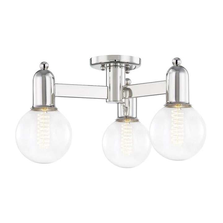 Bryce Semi Flush - Polished Nickel