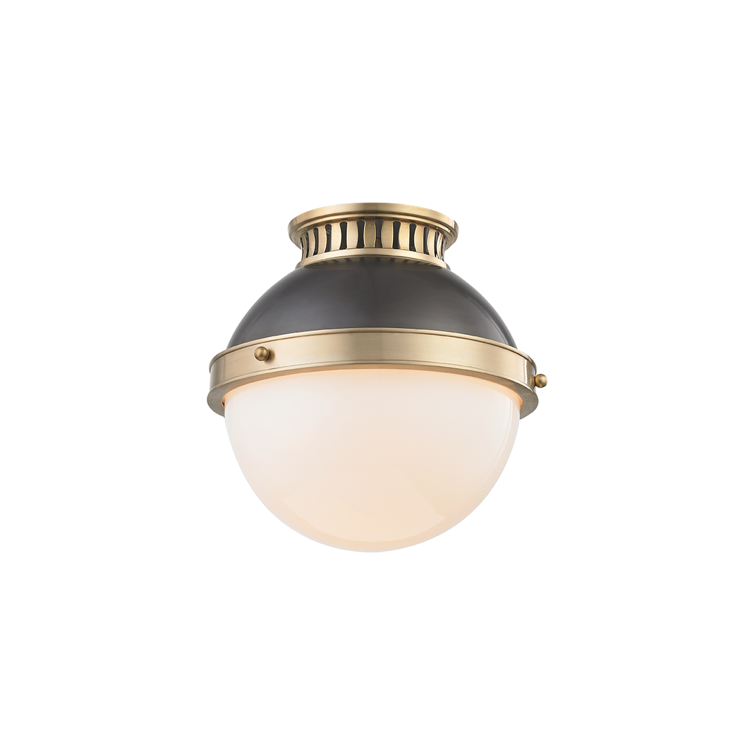 Latham Flush Mount 9" - Aged Distressed Bronze