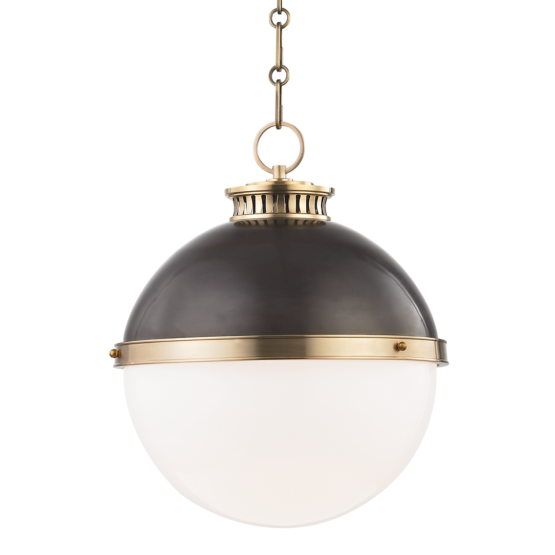 Latham Pendant 17" - Aged Distressed Bronze