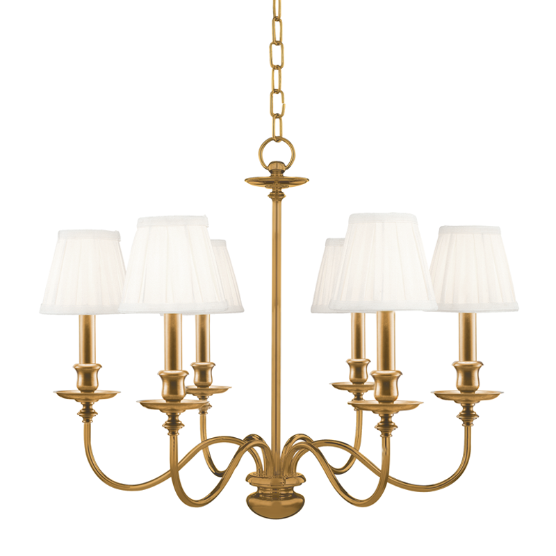 Menlo Park Chandelier 20" - Aged Brass