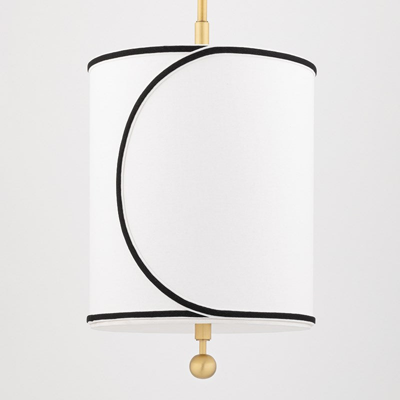 Zara Semi Flush - Aged Brass