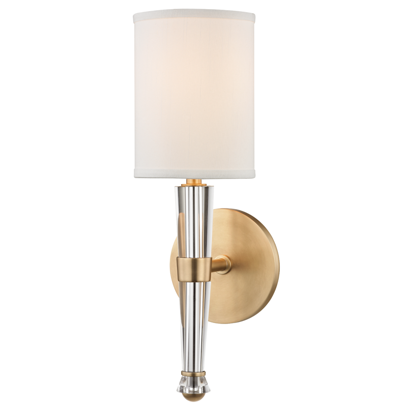 Volta Wall Sconce 4" - Aged Brass