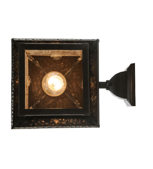 9"W Seneca Winter Pine Hanging Wall Sconce