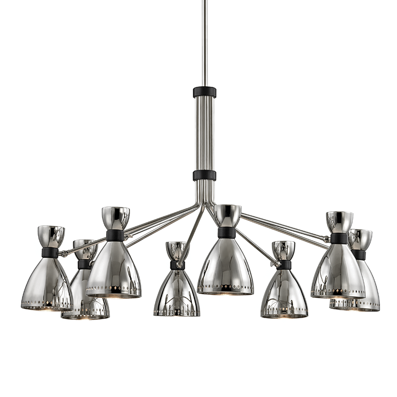 Solaris Chandelier - Polished Nickel