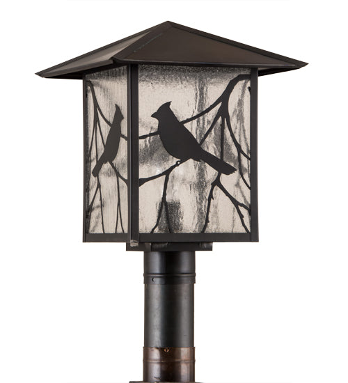 12.5"Sq Sequoia Song Bird Post Mount