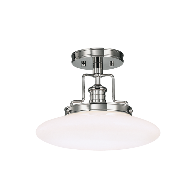 Beacon Semi Flush 12" - Polished Nickel