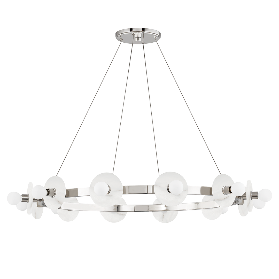 Austen Chandelier 18" - Polished Nickel