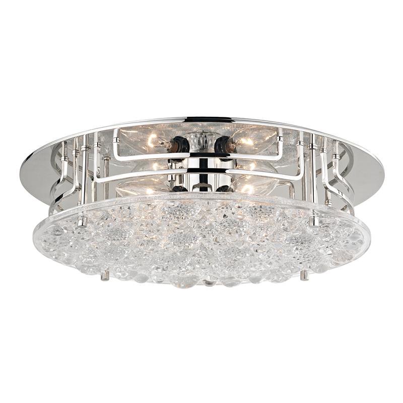 Holland Flush Mount 15" - Polished Nickel