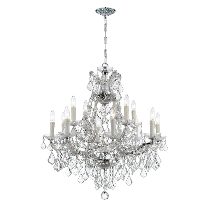 Maria Theresa 13 Light Spectra Crystal Gold Chandelier