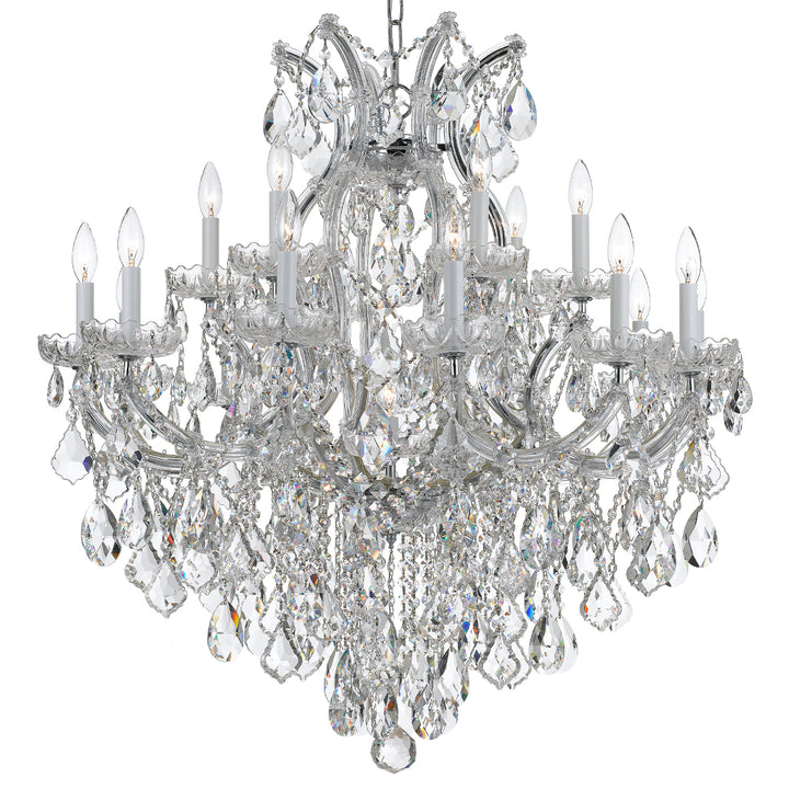 Crystorama Maria Theresa 19 Light Spectra Crystal Gold Chandelier