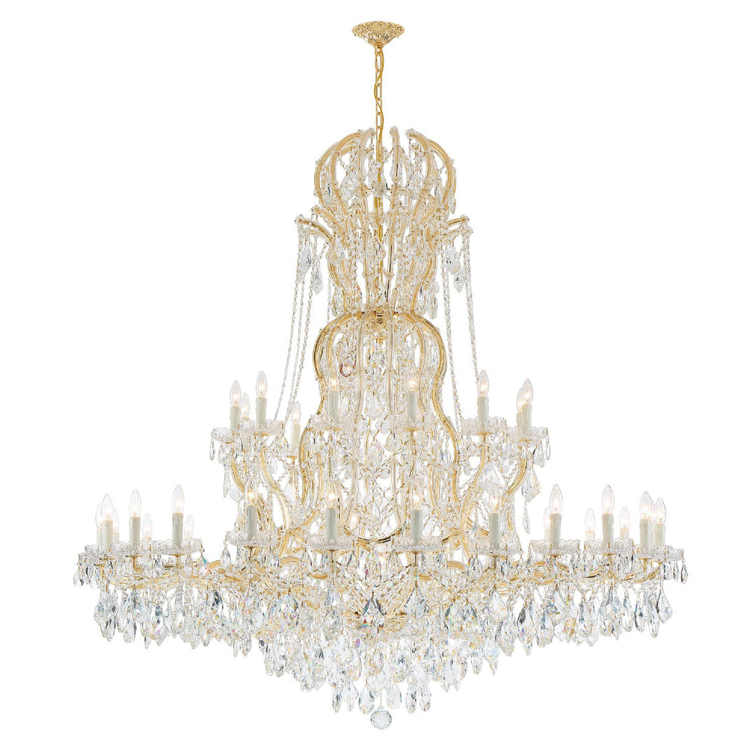 Maria Theresa 37 Light Spectra Crystal Gold Chandelier